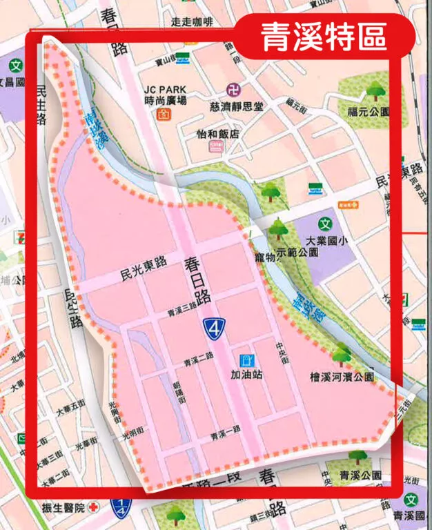 小檜溪（青溪特區）_範圍地圖