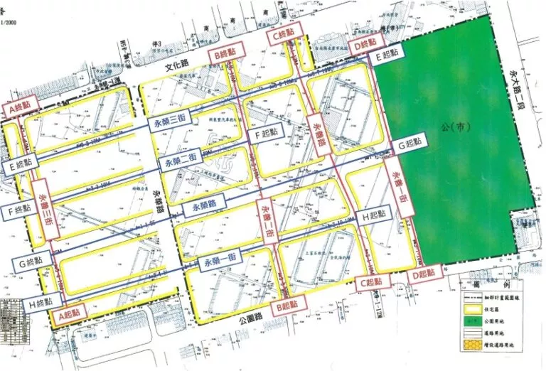 大灣自辦市地重劃區地理位置