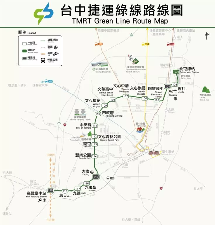 台中捷運綠線圖