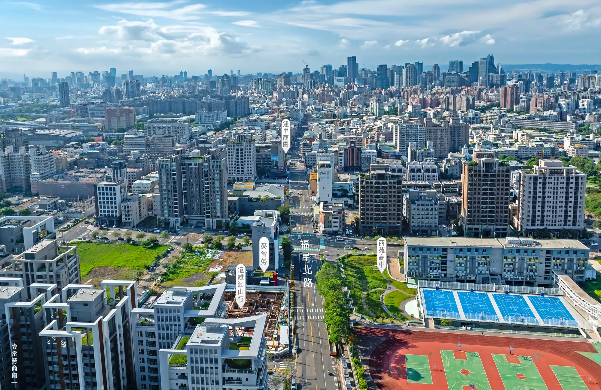 台中西屯建案遠雄洄山行位於福星北路