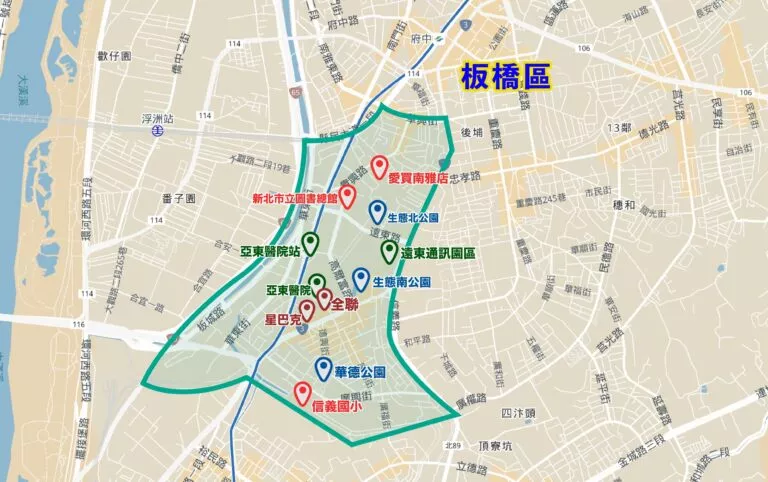 遠東通訊園區地理位置